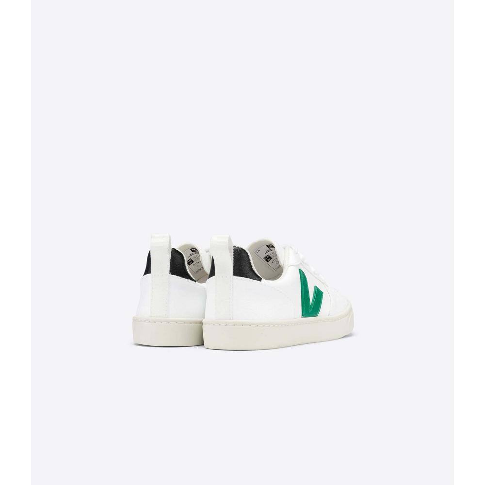 Veja V-10 LACE CWL Schoenen Kinderen White/Green | BE 788TCE